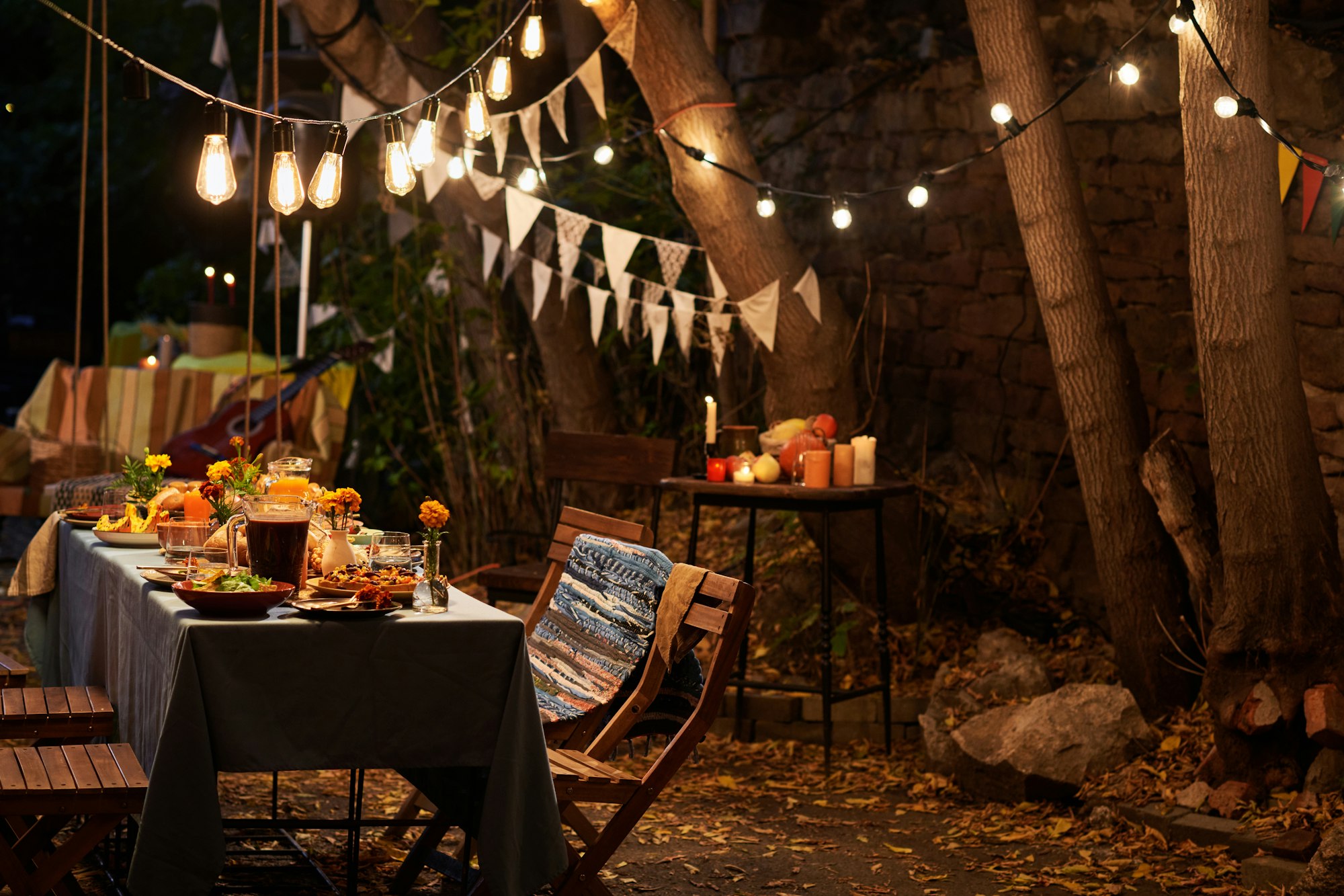 Festive table for celebration mexican holiday